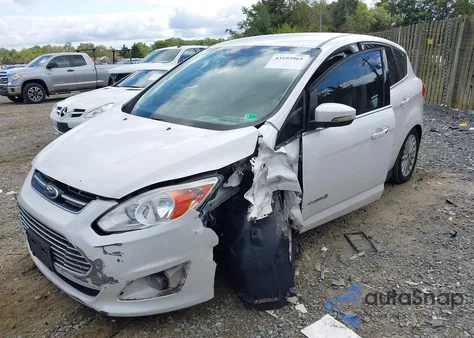 2015 Ford C-Max Hybrid Sel из США, поврежденный, VIN 1FADP5BU1FL102642